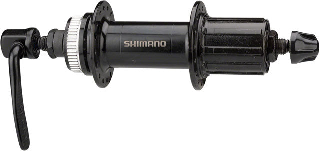 Shimano FH-TX500 Rear Hub - Threaded x 135mm, Rim Brake, HG10, Black, 32H