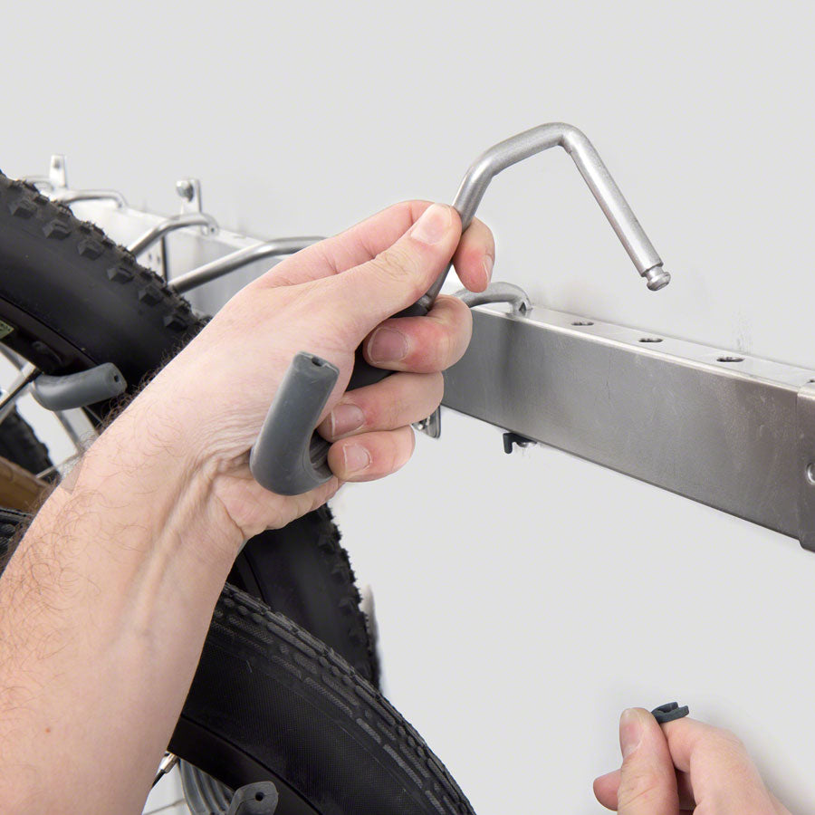 Delta Heavy Duty Track Rack Wall Mount Bike Rack - 4-Bike, Silver ...
